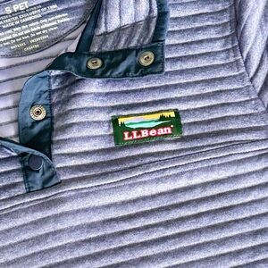 L.L. Bean Women's Airlight Knit Pullover Misses Petite Small Blue Indigo